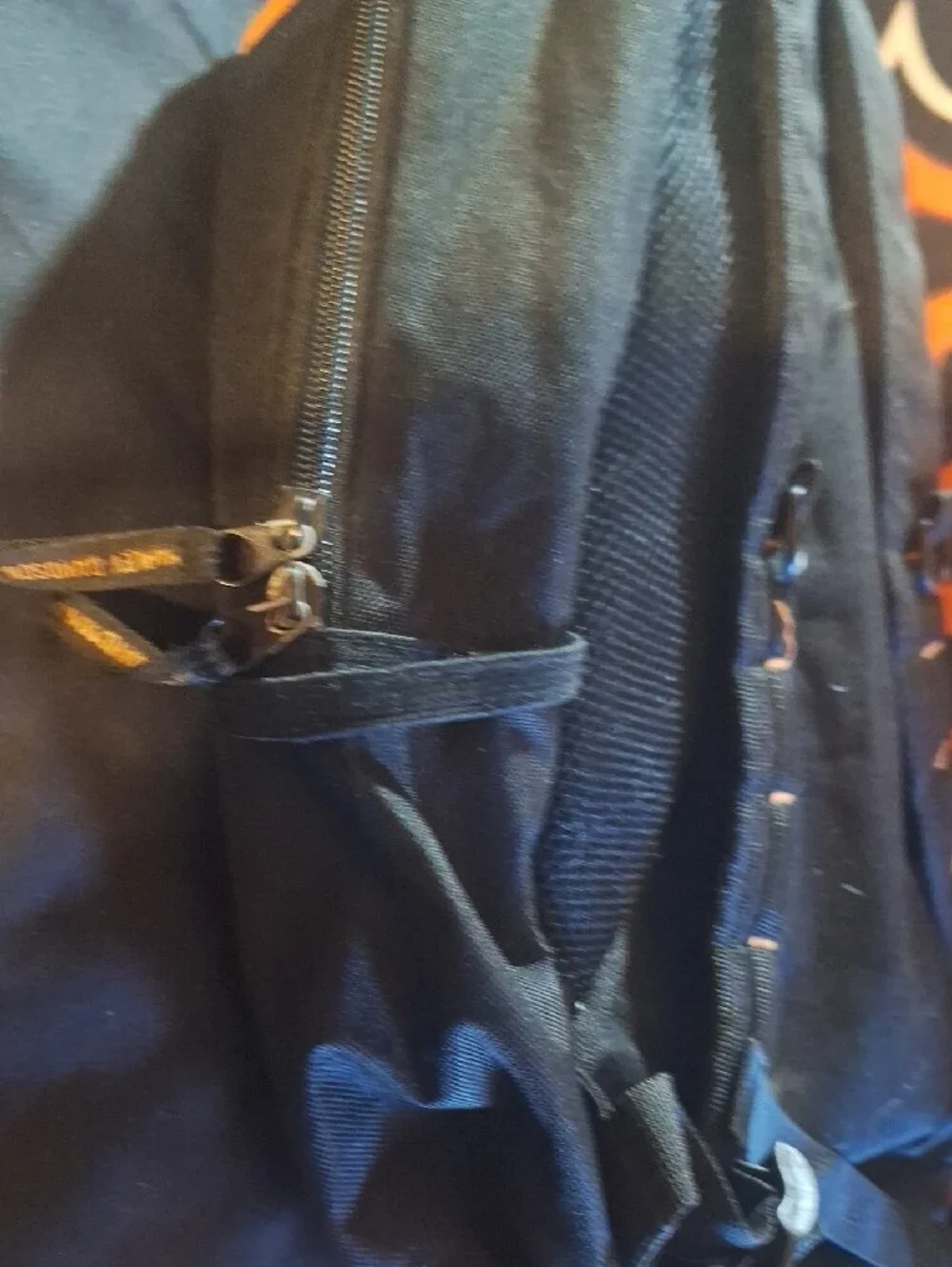 Harley-Davidson Black with Orange Trim Men's Backpack